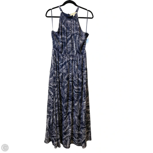 Dress Casual Maxi By Michael By Michael Kors In Blue, Size: L