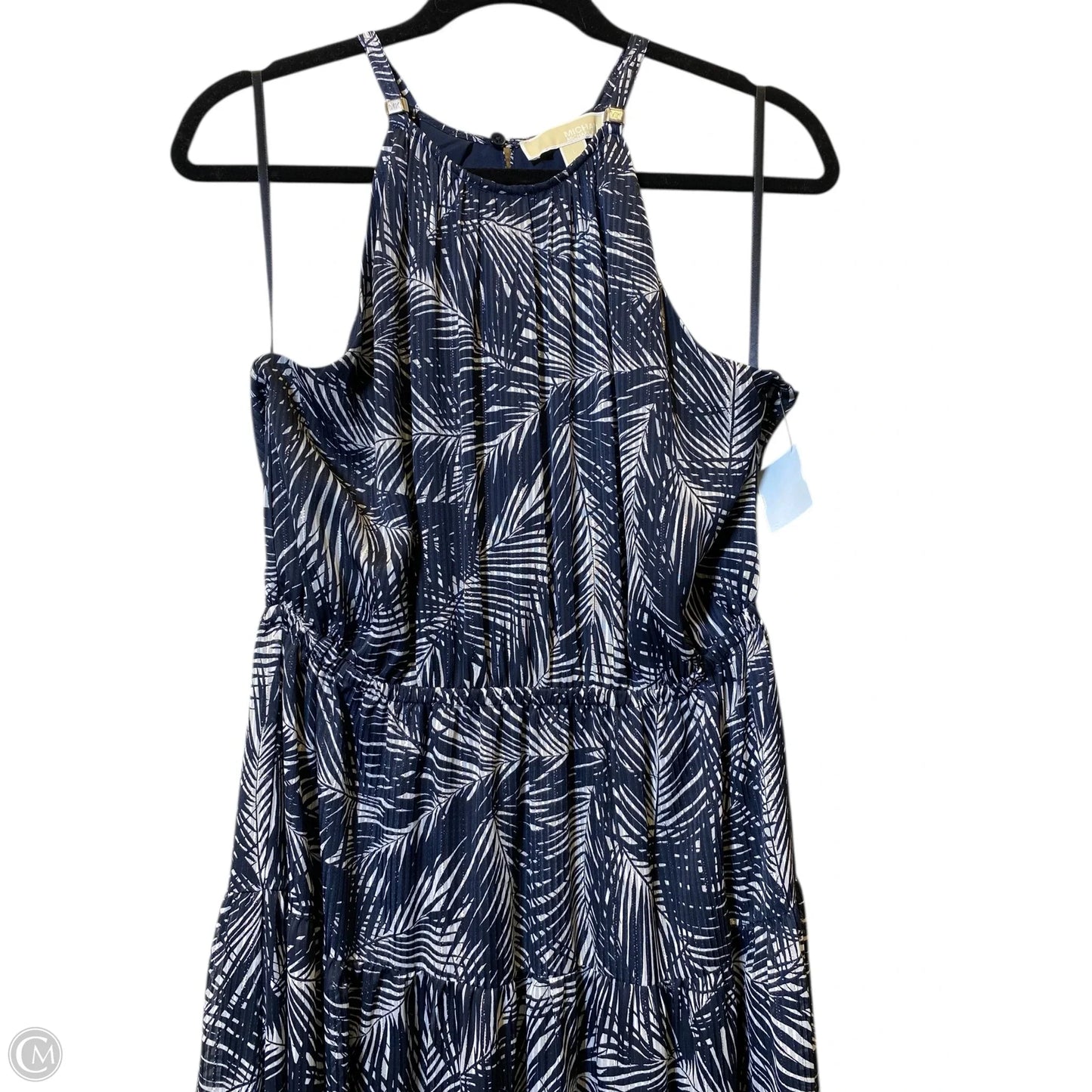 Dress Casual Maxi By Michael By Michael Kors In Blue, Size: L