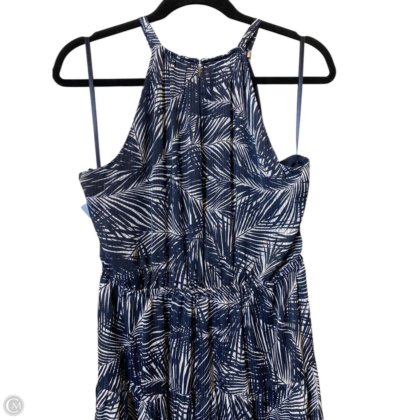 Dress Casual Maxi By Michael By Michael Kors In Blue, Size: L