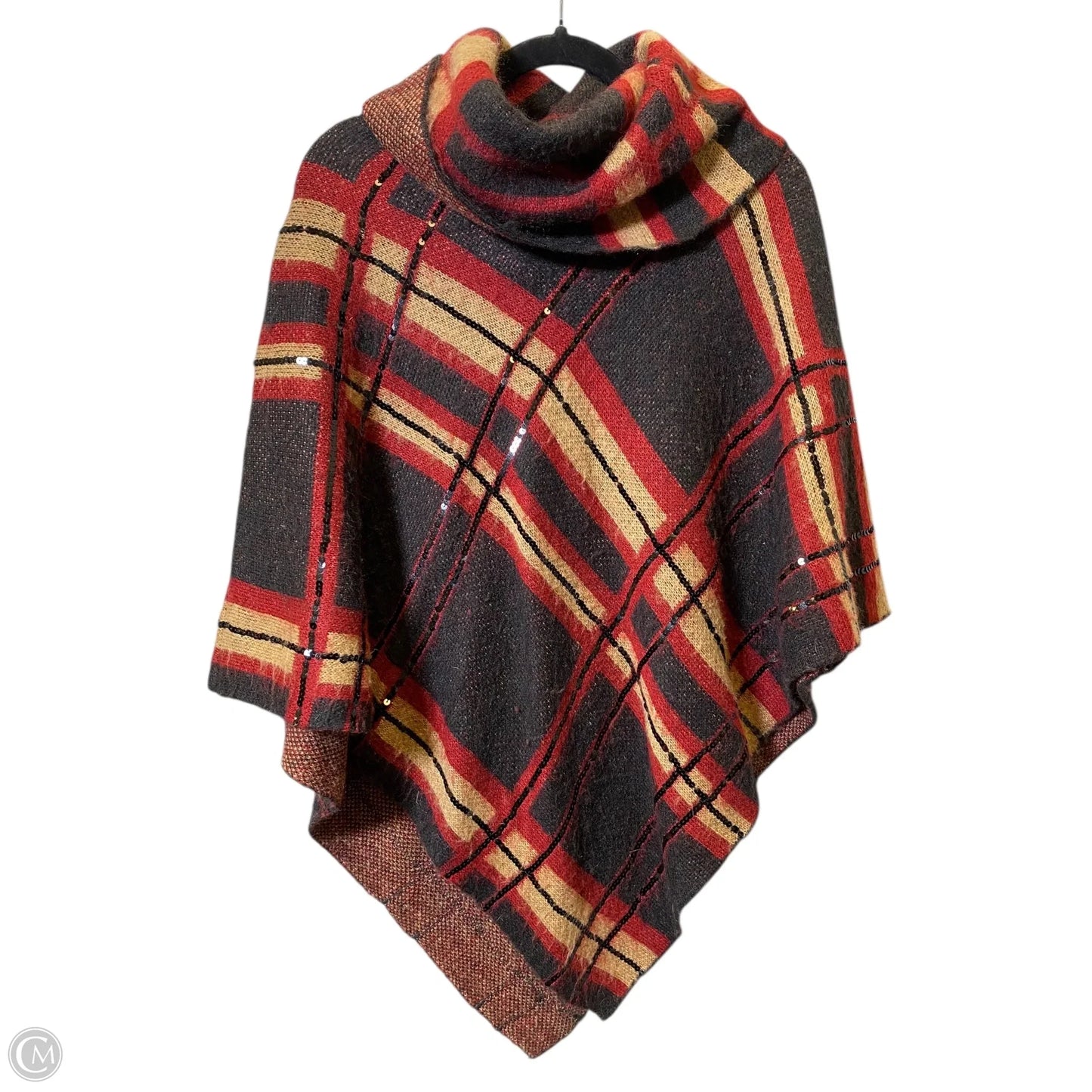 Sweater By Chicos In Plaid Pattern, Size: S