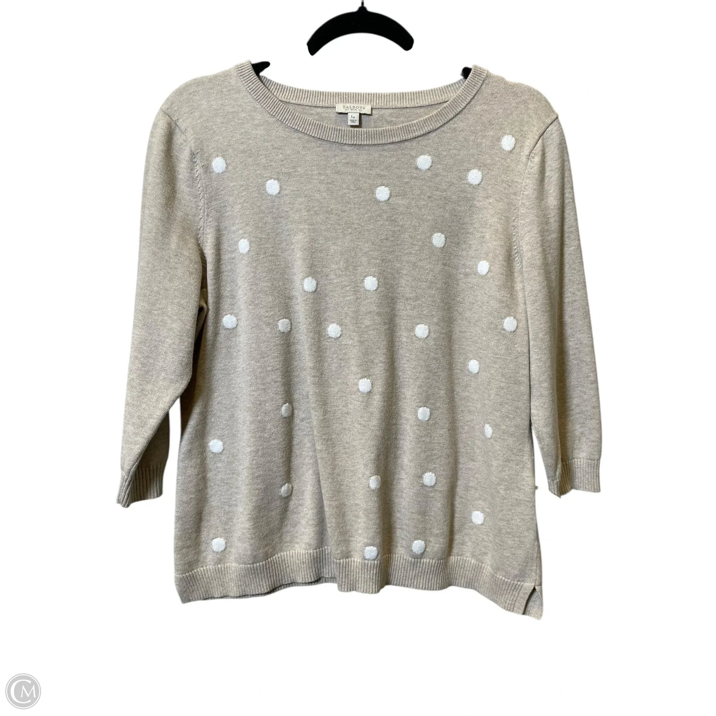 Sweater By Talbots In Cream & White, Size: Lp