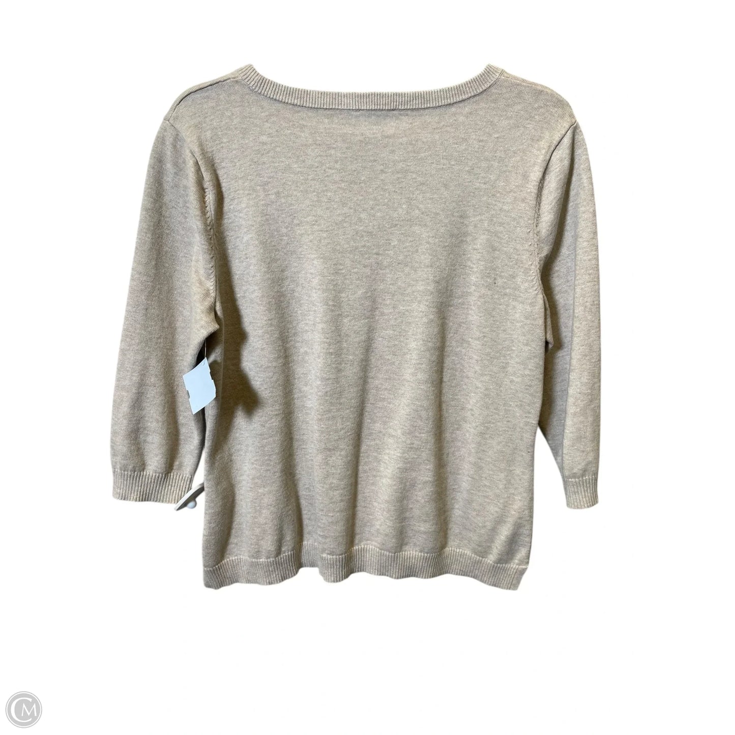 Sweater By Talbots In Cream & White, Size: Lp