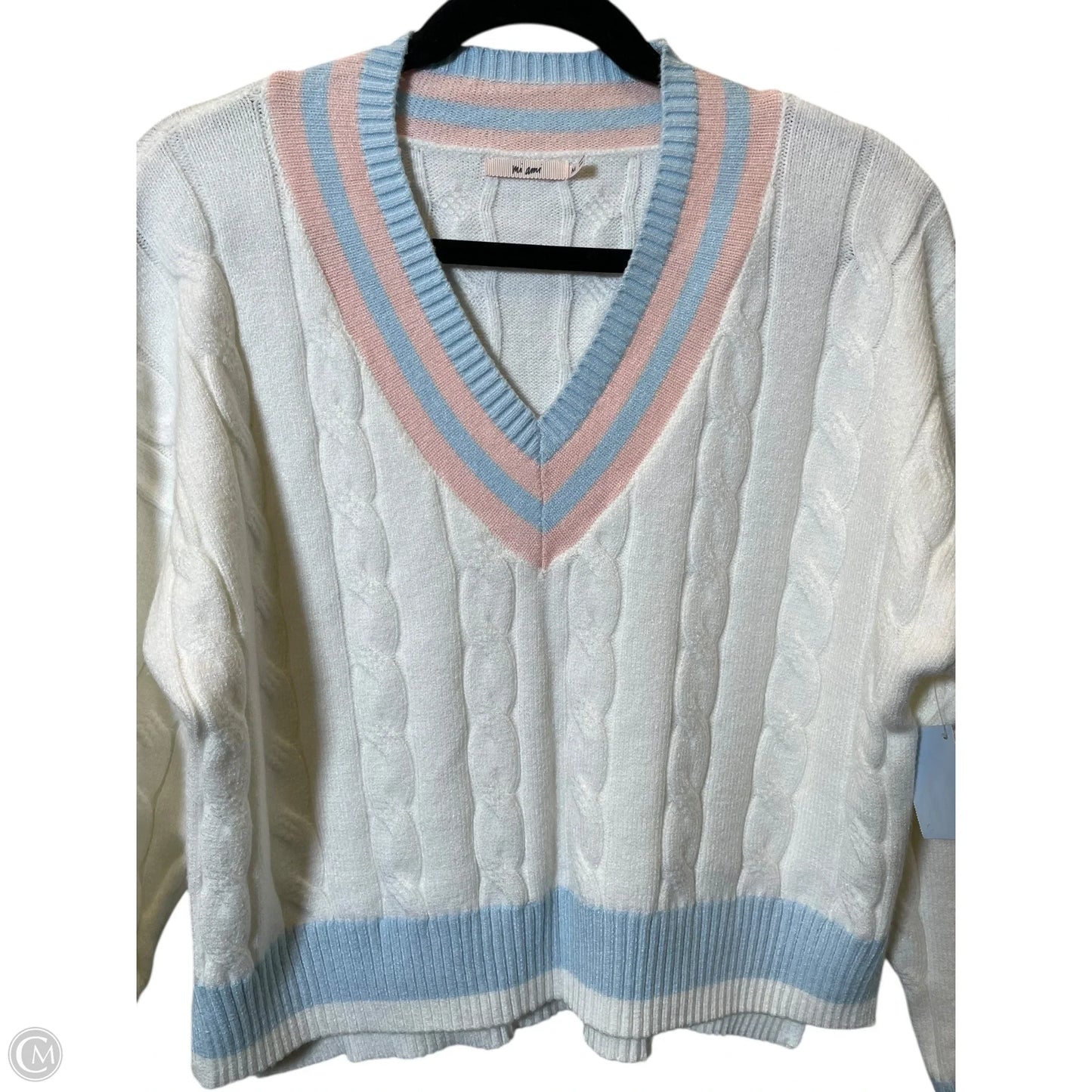 Sweater By Mi Ami In White, Size: M