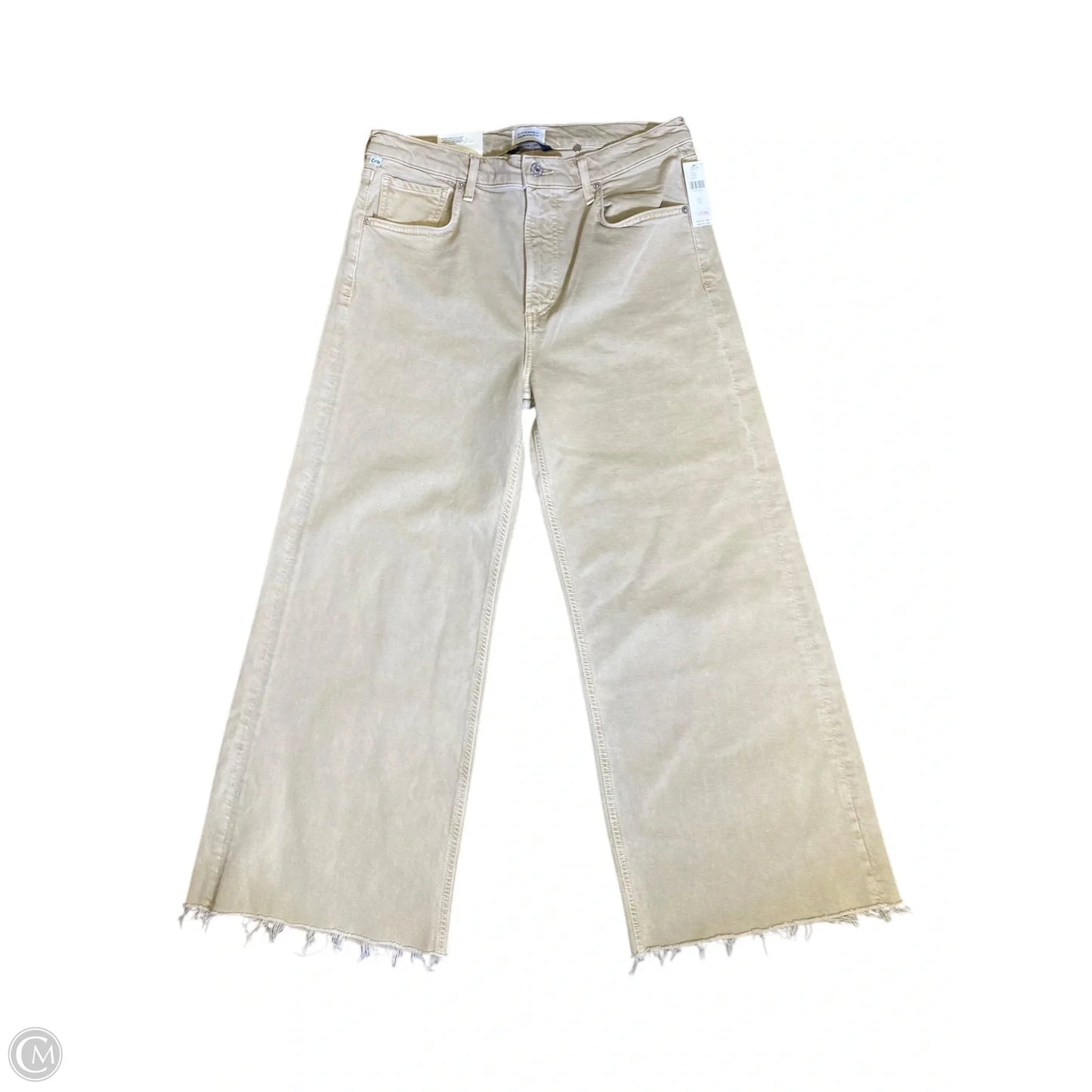 Jeans Wide Leg By Citizens Of Humanity In Beige, Size: 12