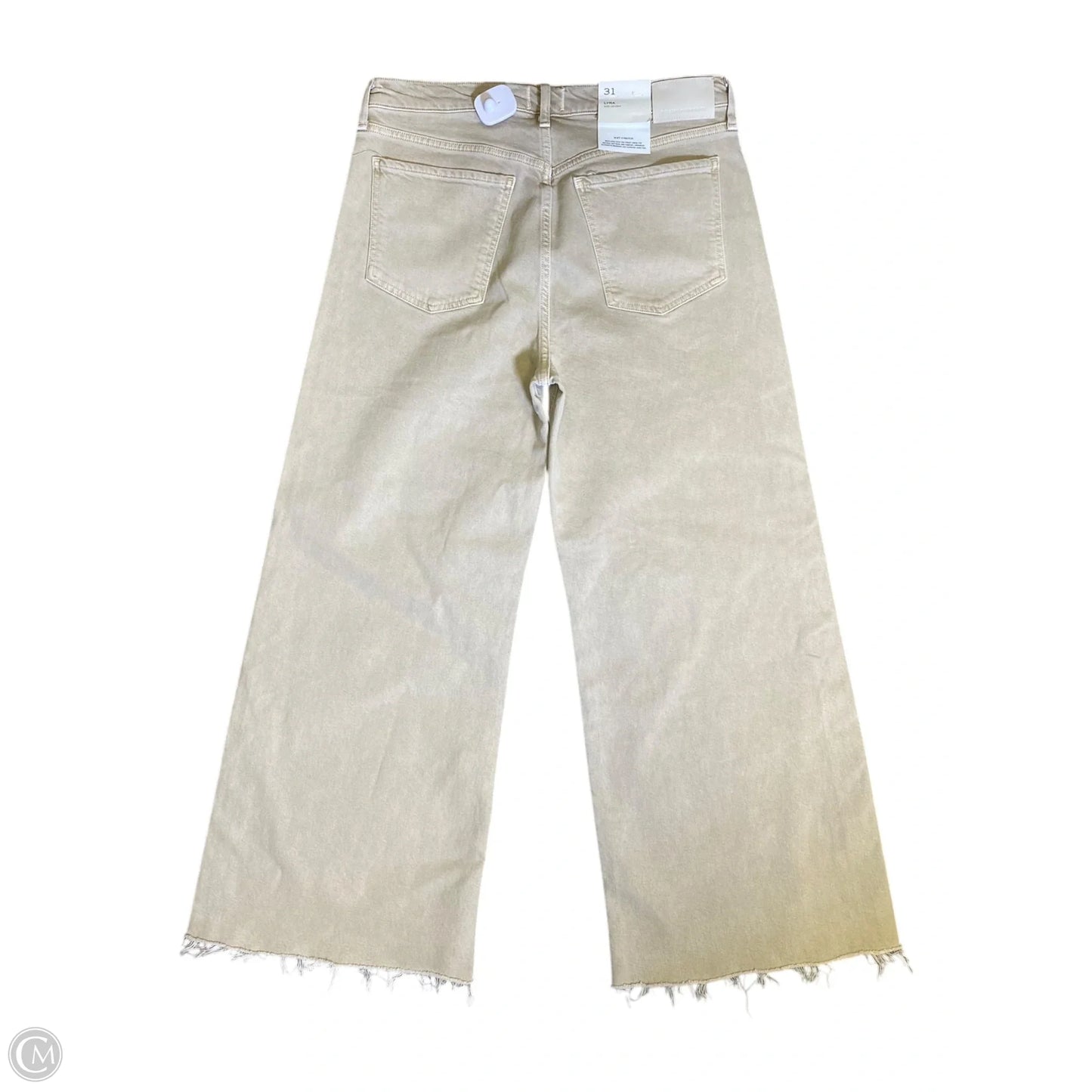 Jeans Wide Leg By Citizens Of Humanity In Beige, Size: 12