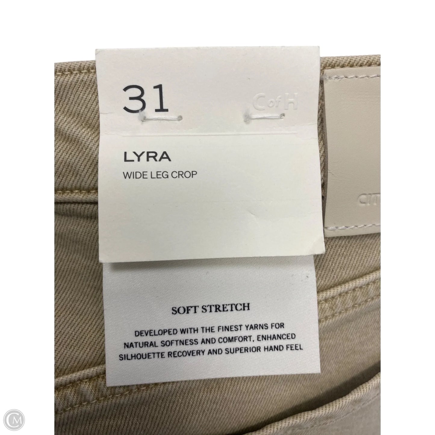 Jeans Wide Leg By Citizens Of Humanity In Beige, Size: 12