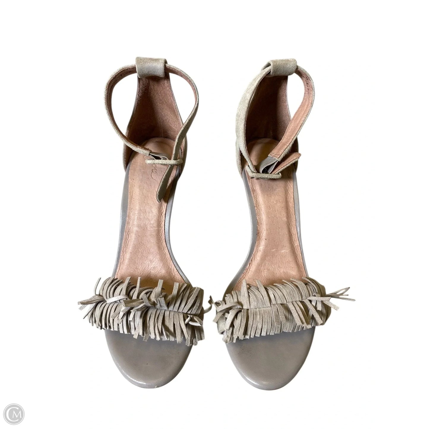 Sandals Heels Stiletto By Joie In Grey, Size: 7.5
