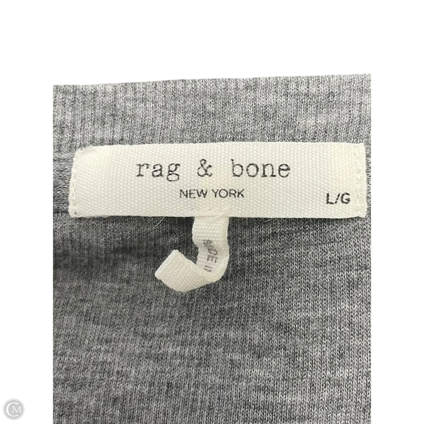 Top Short Sleeve Basic By Rag And Bone In Grey, Size: L