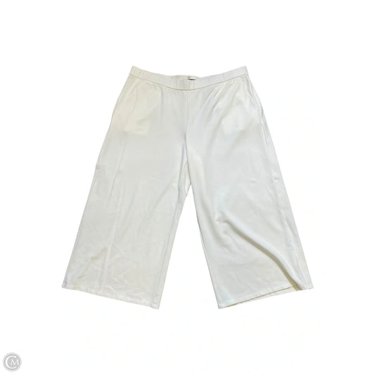 Pants Cropped By Eileen Fisher In White, Size: Xl