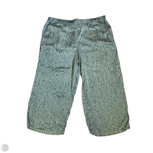 Pants Cropped By Eileen Fisher In Green, Size: Xl