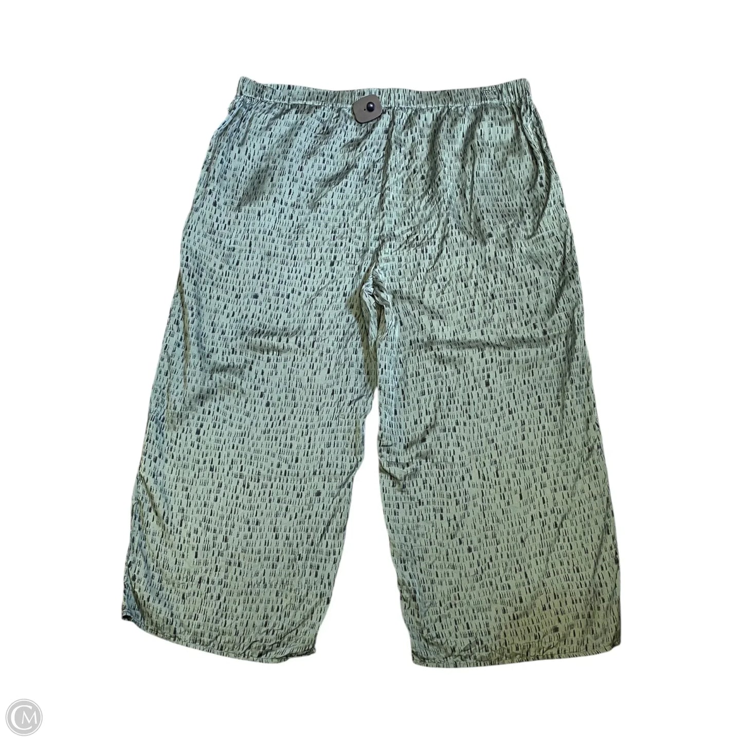Pants Cropped By Eileen Fisher In Green, Size: Xl