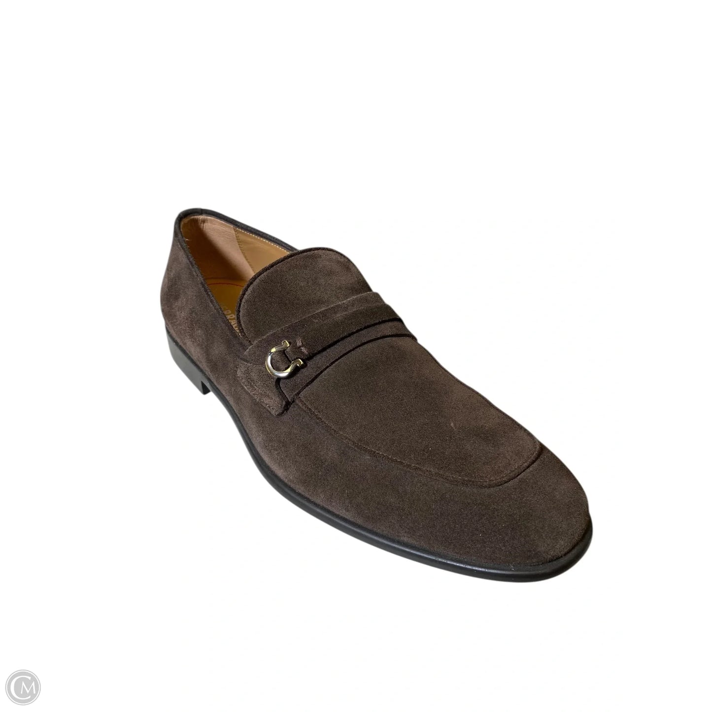 Shoes Luxury Designer By Ferragamo In Brown, Size: 11.5