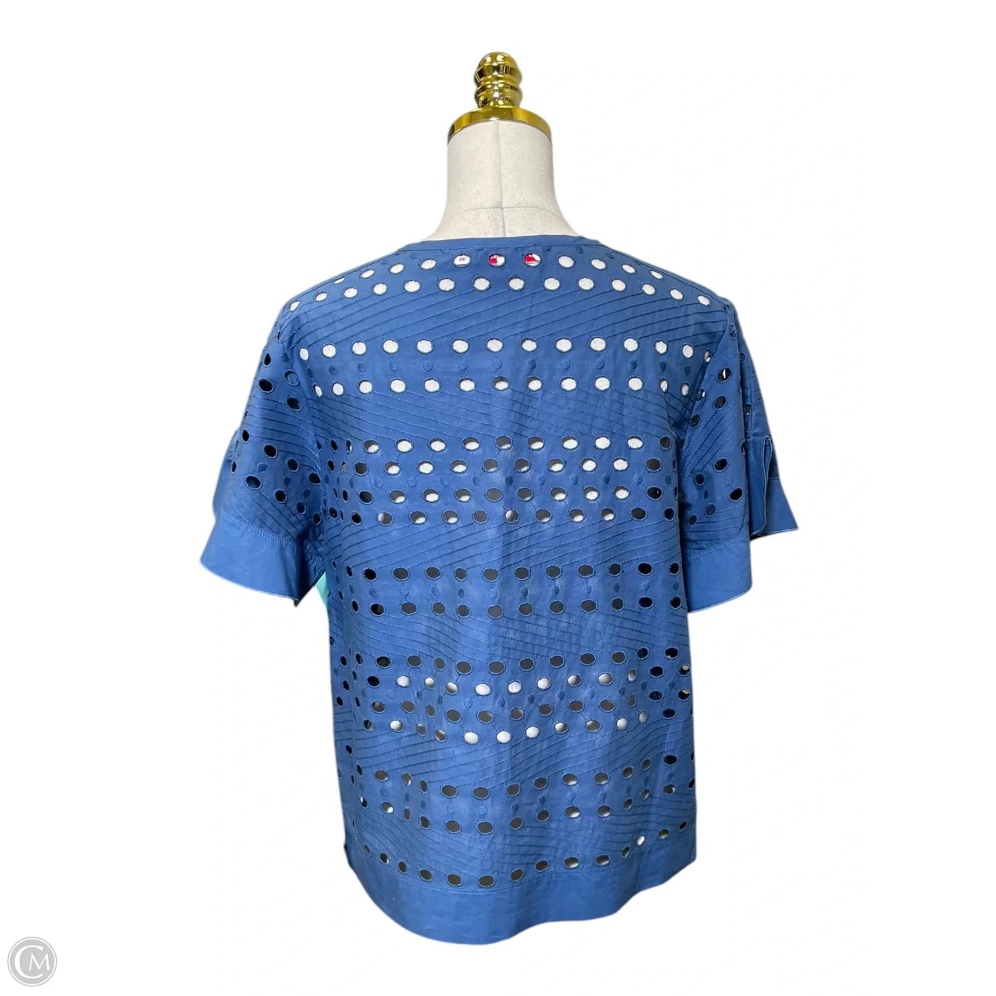 Top Short Sleeve Designer By See By Chloe In Blue, Size: 4