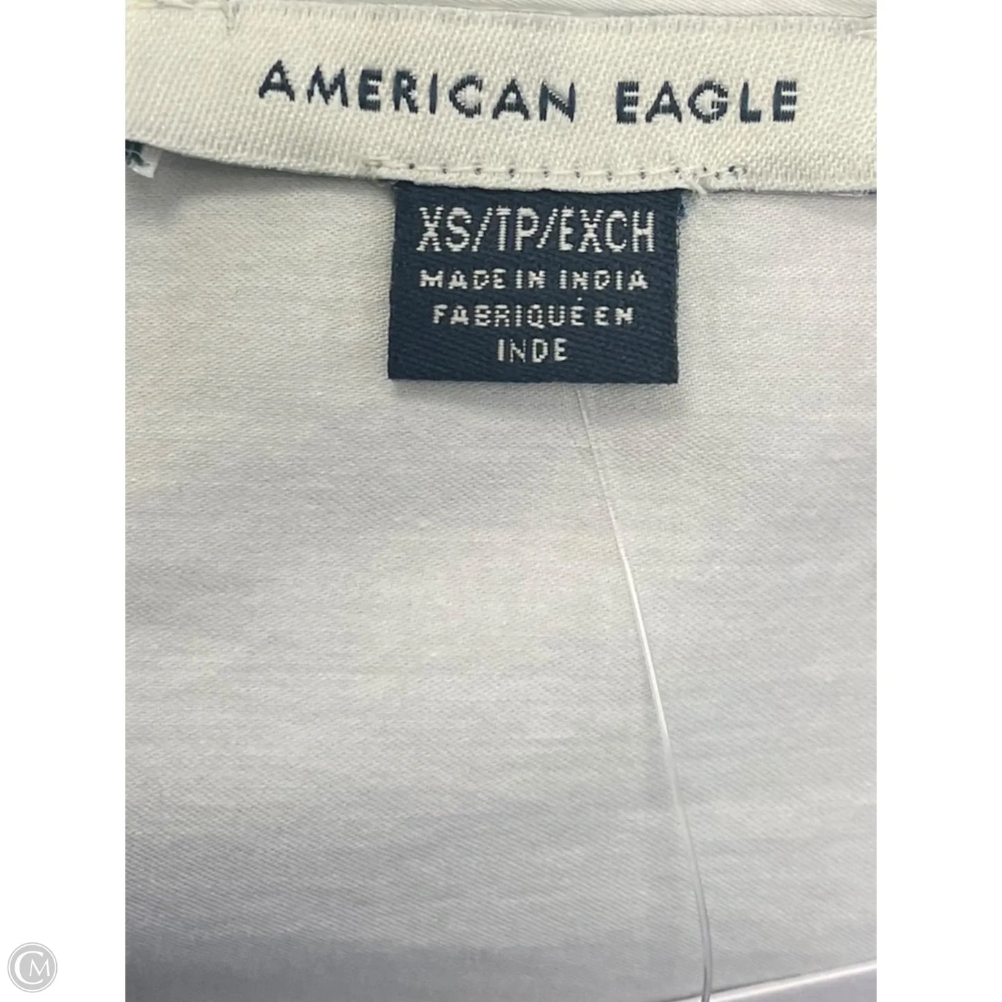 Top Short Sleeve By American Eagle In White, Size: Xs
