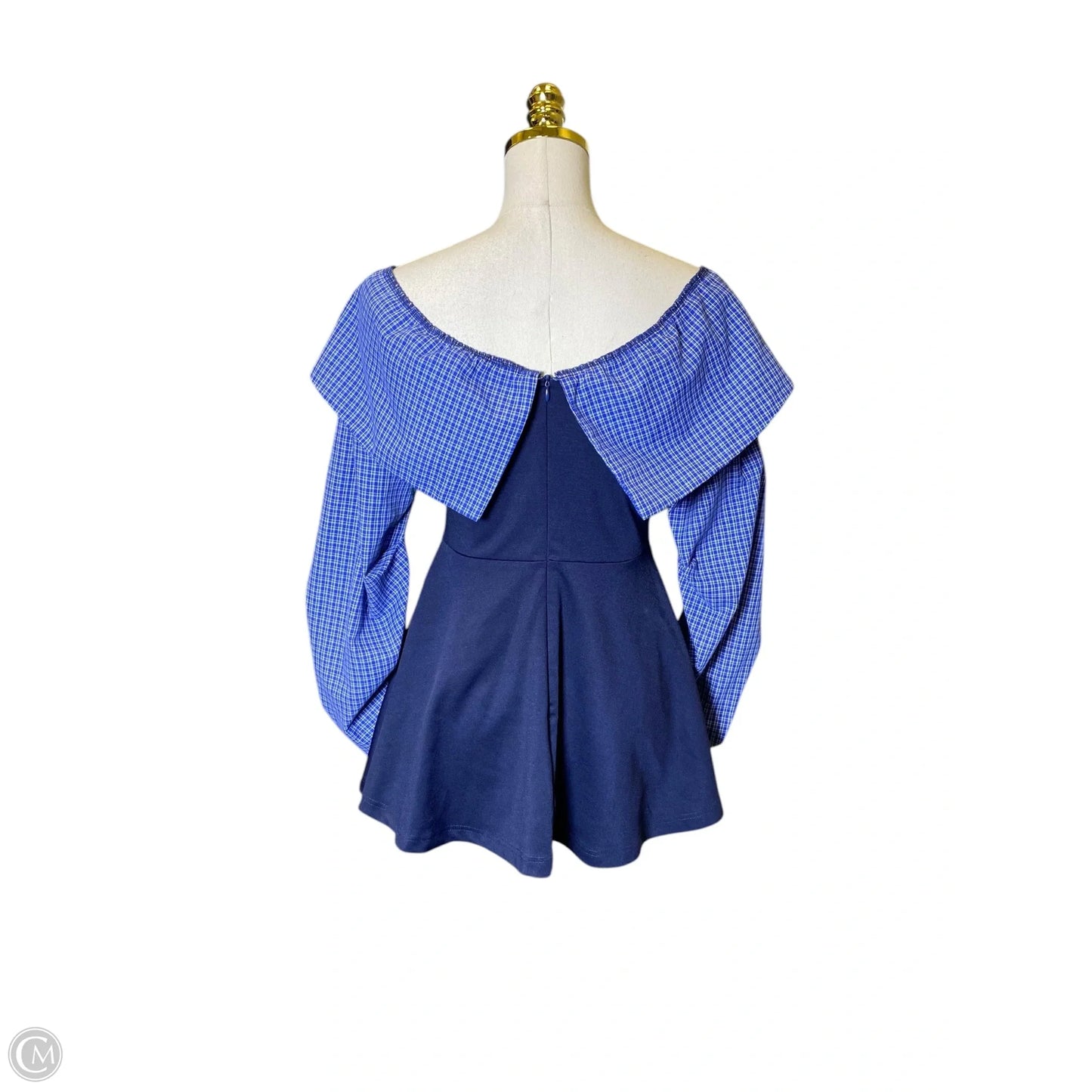 Dress Casual Short By Clothes Mentor In Blue, Size: L