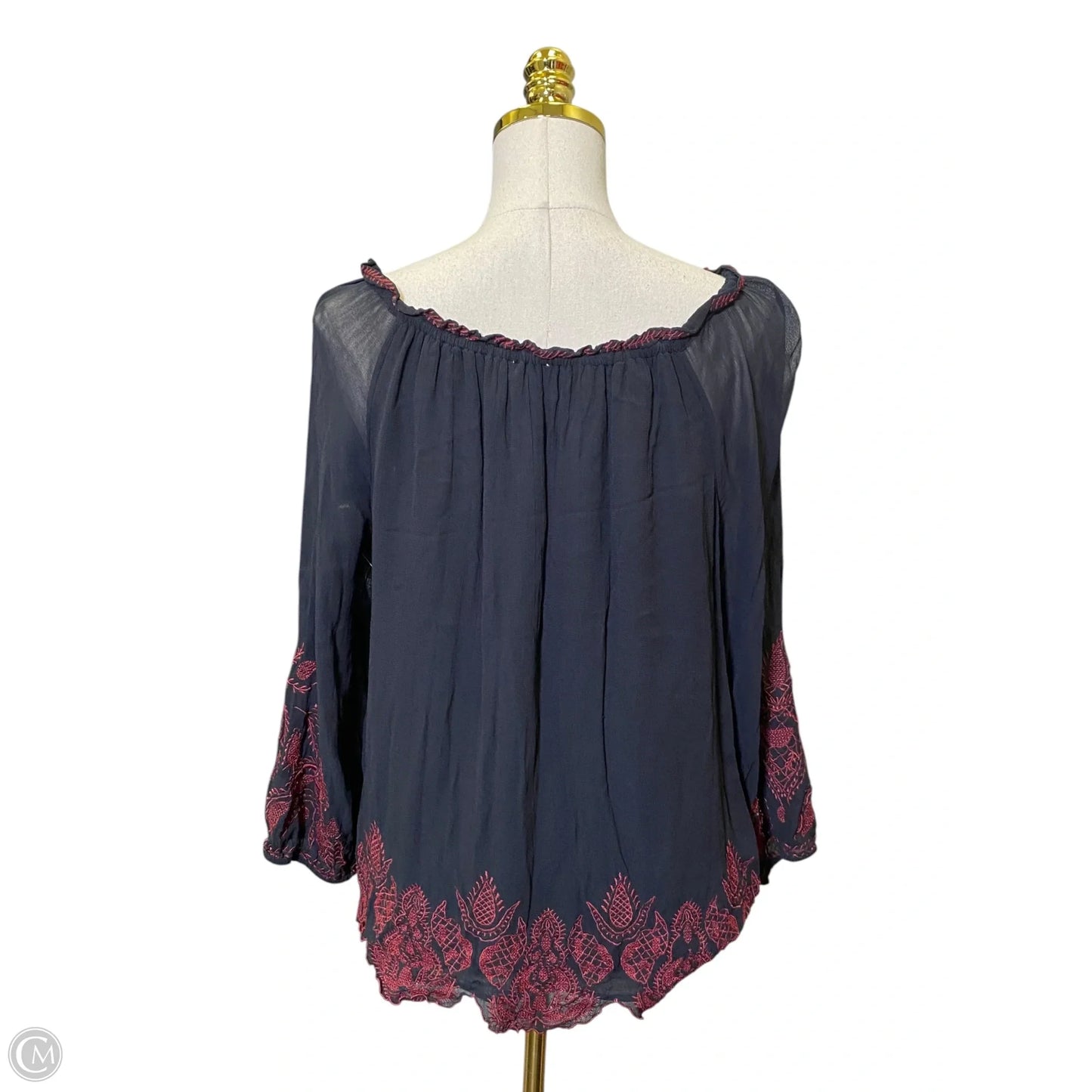 Top 3/4 Sleeve By Joie In Black, Size: S