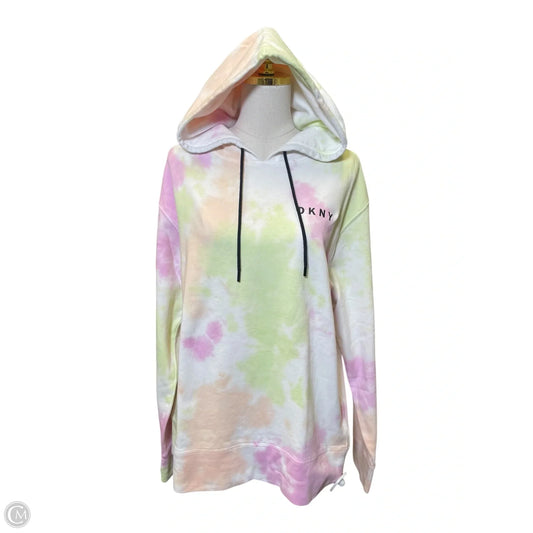 Sweatshirt Hoodie By Dkny In Multi-colored, Size: S
