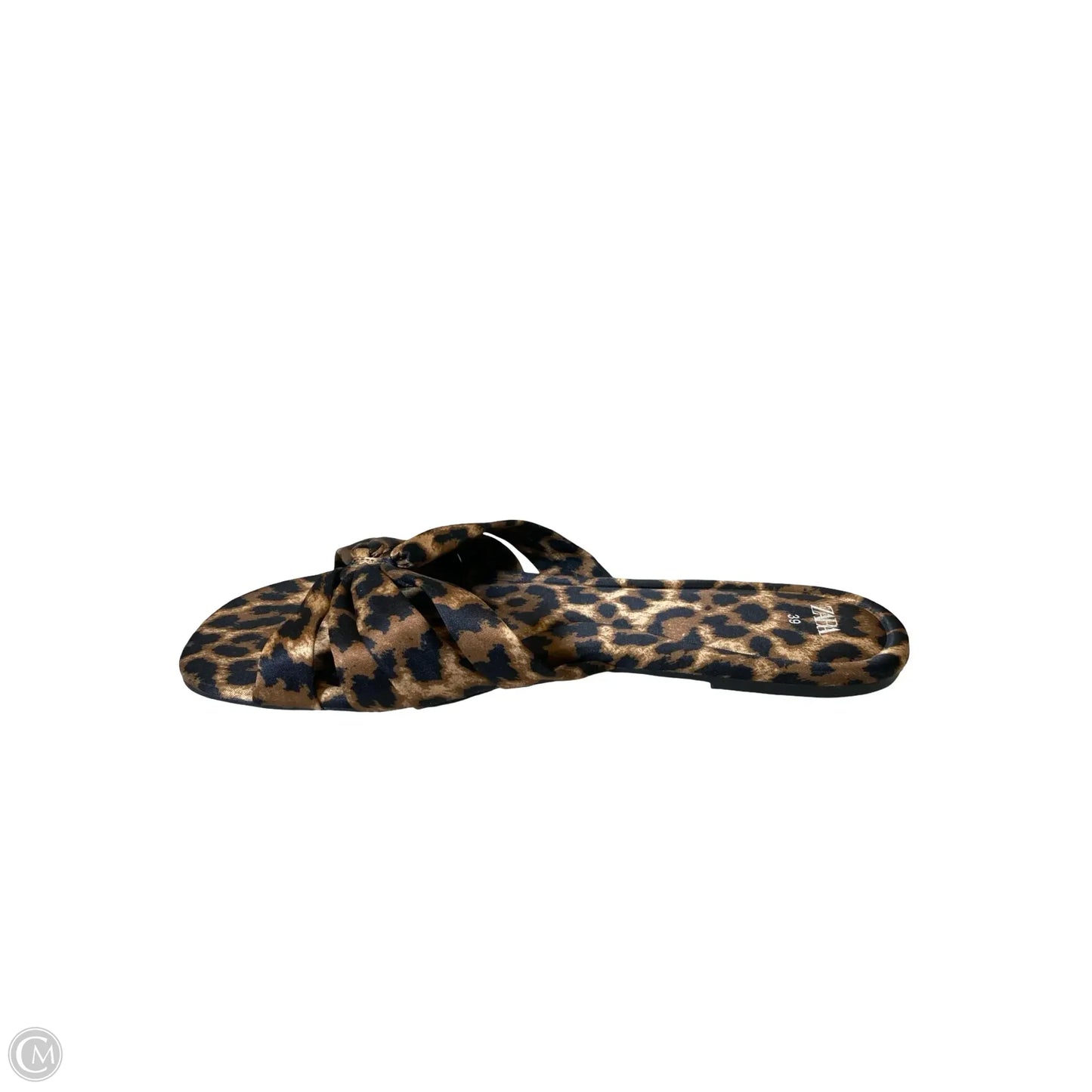 Sandals Flats By Zara In Animal Print, Size: 8.5