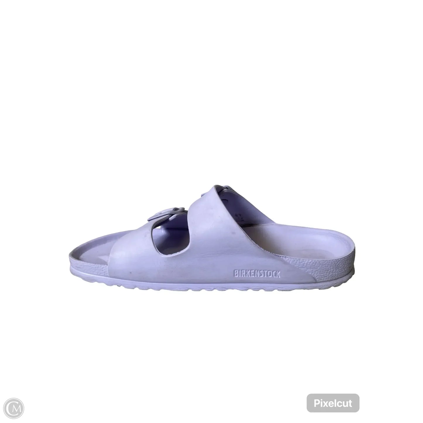 Sandals Flats By Birkenstock In Purple, Size: 10