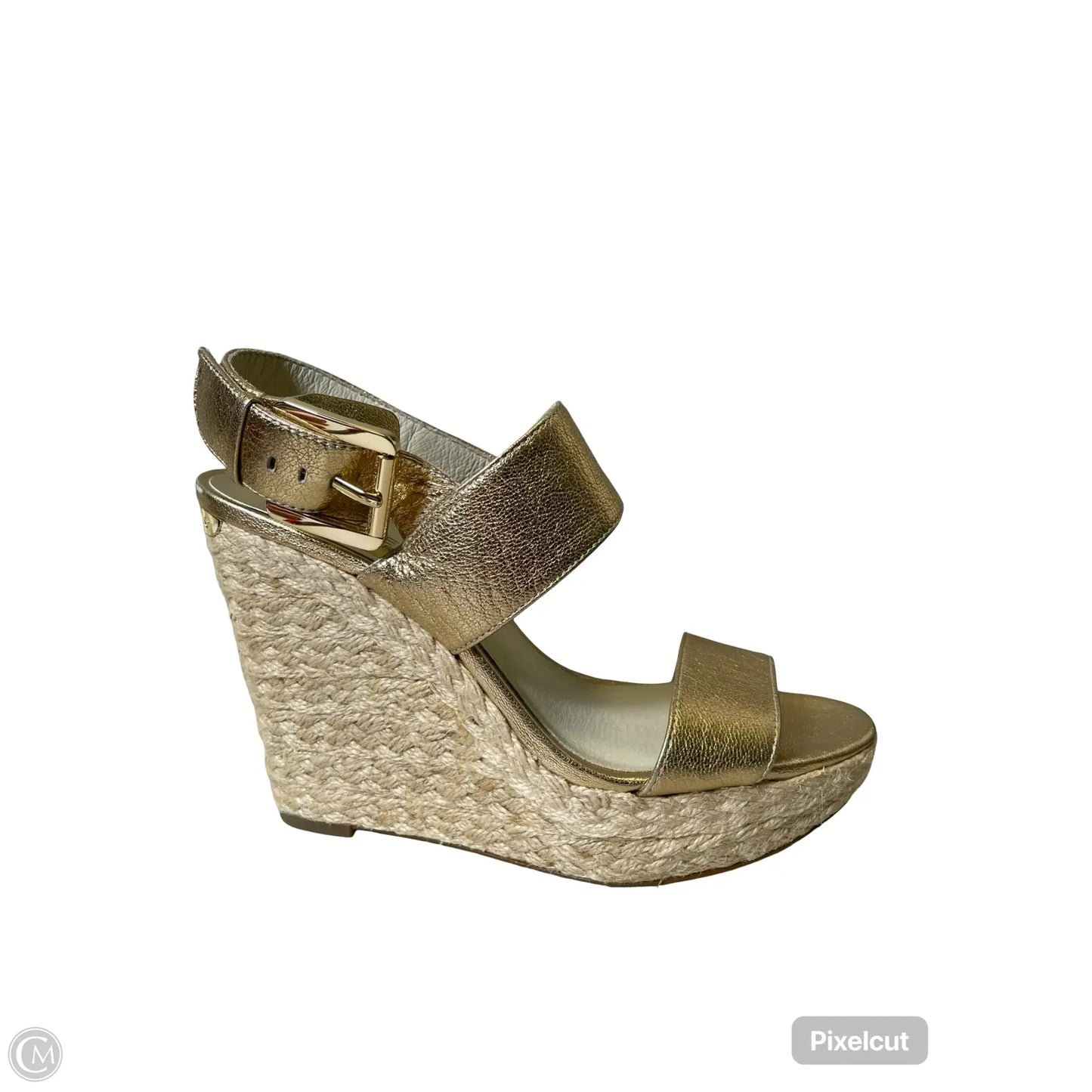 Sandals Designer By Michael Kors In Gold, Size: 6.5