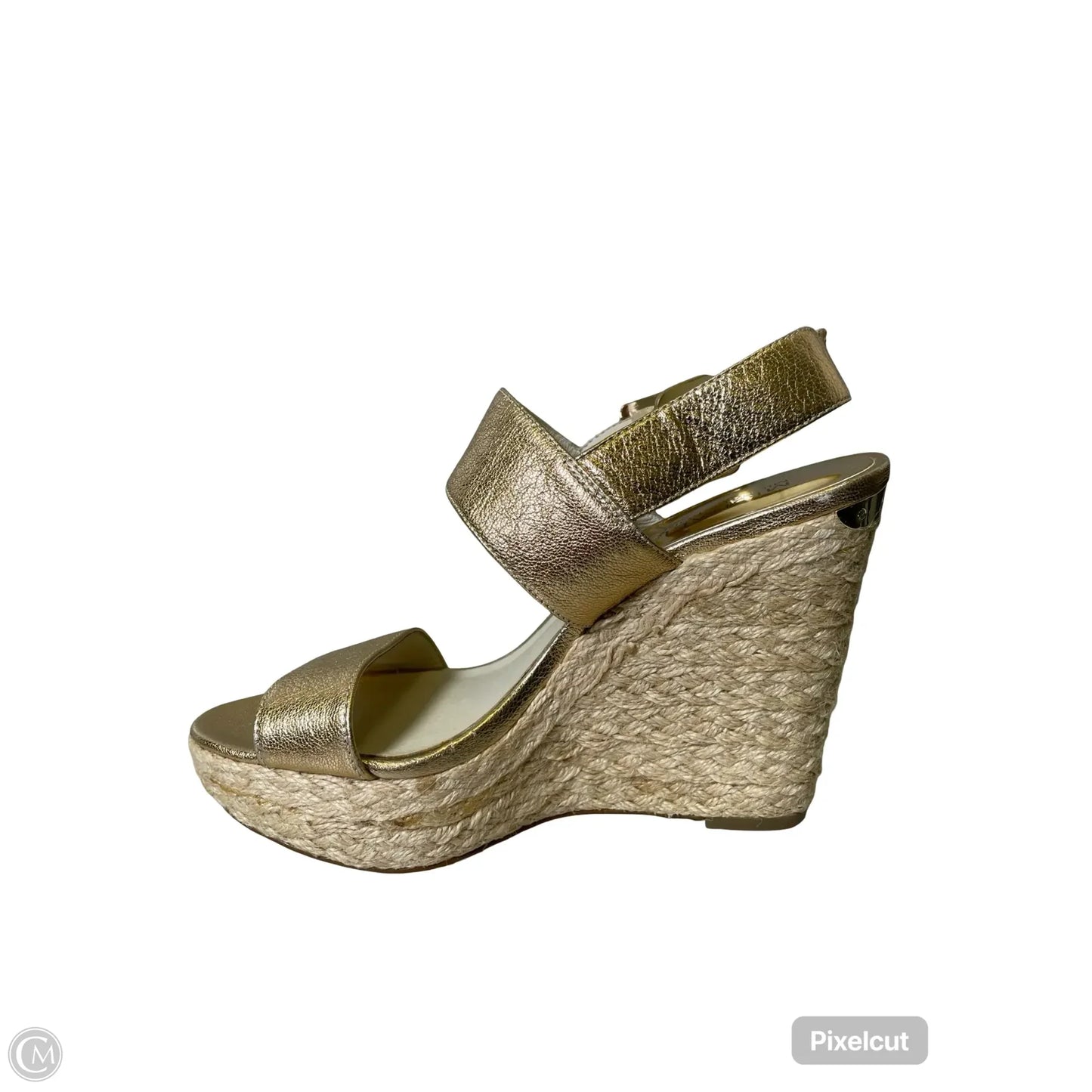 Sandals Designer By Michael Kors In Gold, Size: 6.5