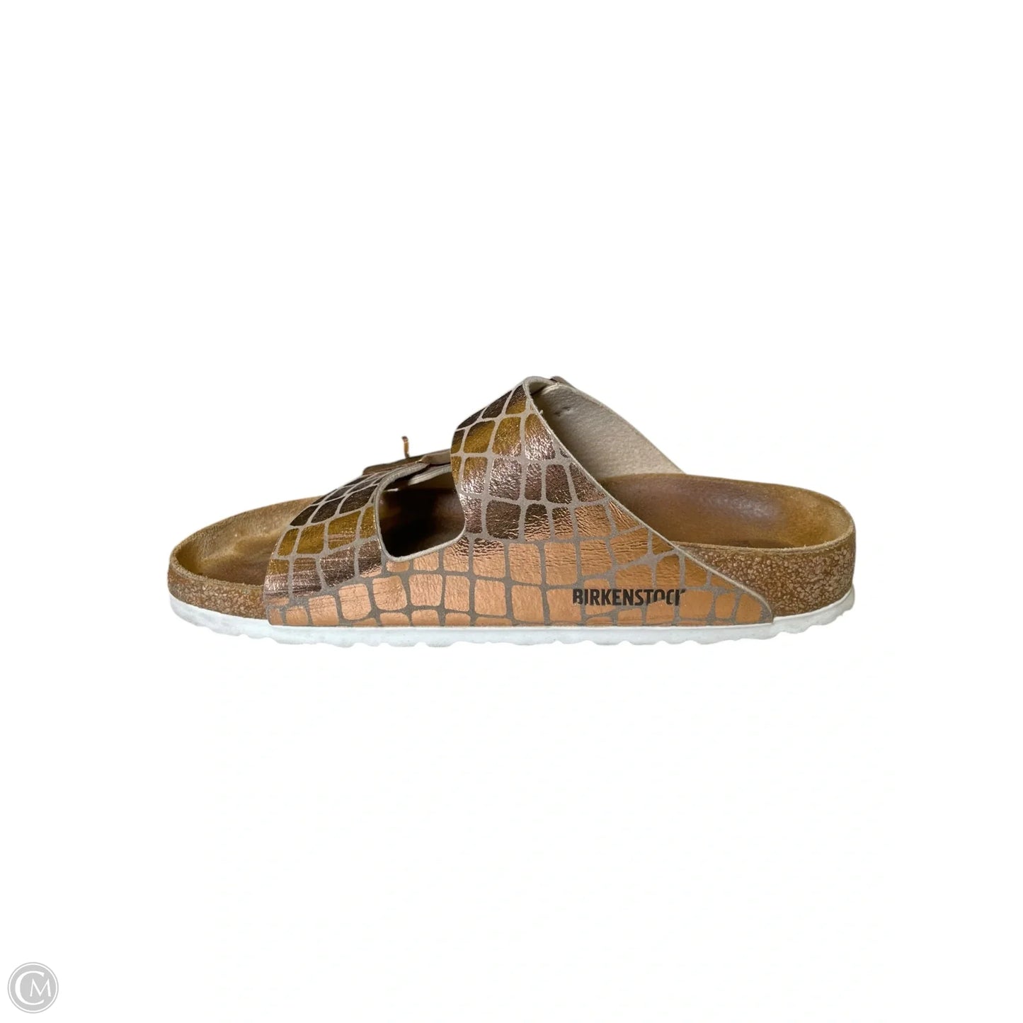 Sandals Flats By Birkenstock In Rose Gold, Size: 9