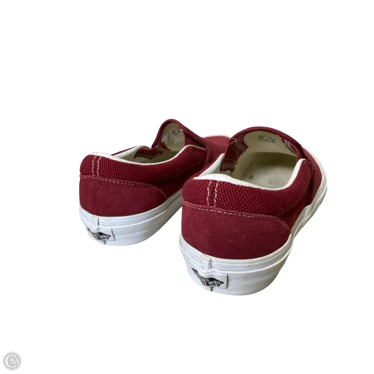 Shoes Flats By Vans In Maroon, Size: 10
