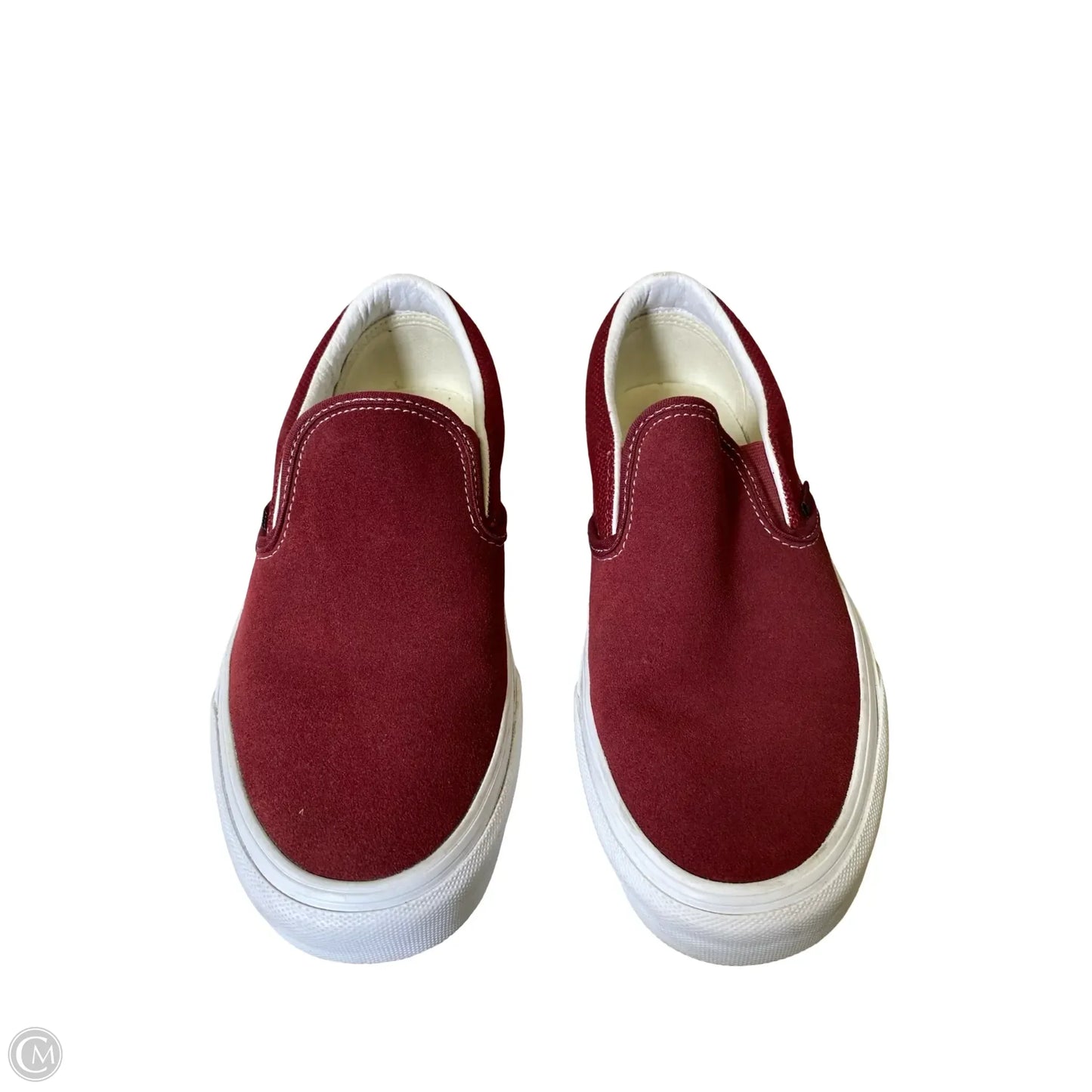 Shoes Flats By Vans In Maroon, Size: 10