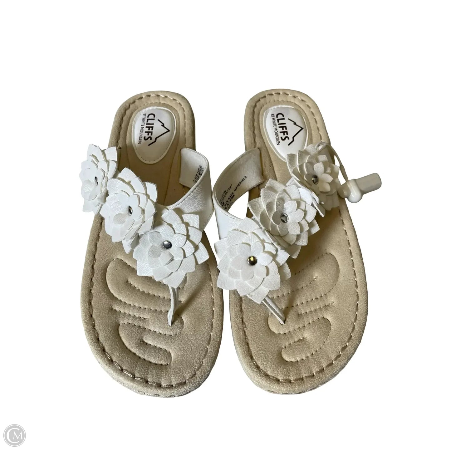Sandals Flats By Cliffs By White Mountain In White, Size: 7.5