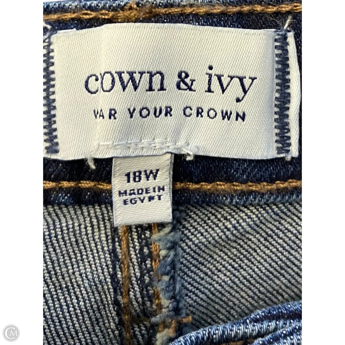 Shorts By Crown And Ivy In Blue Denim, Size: 18