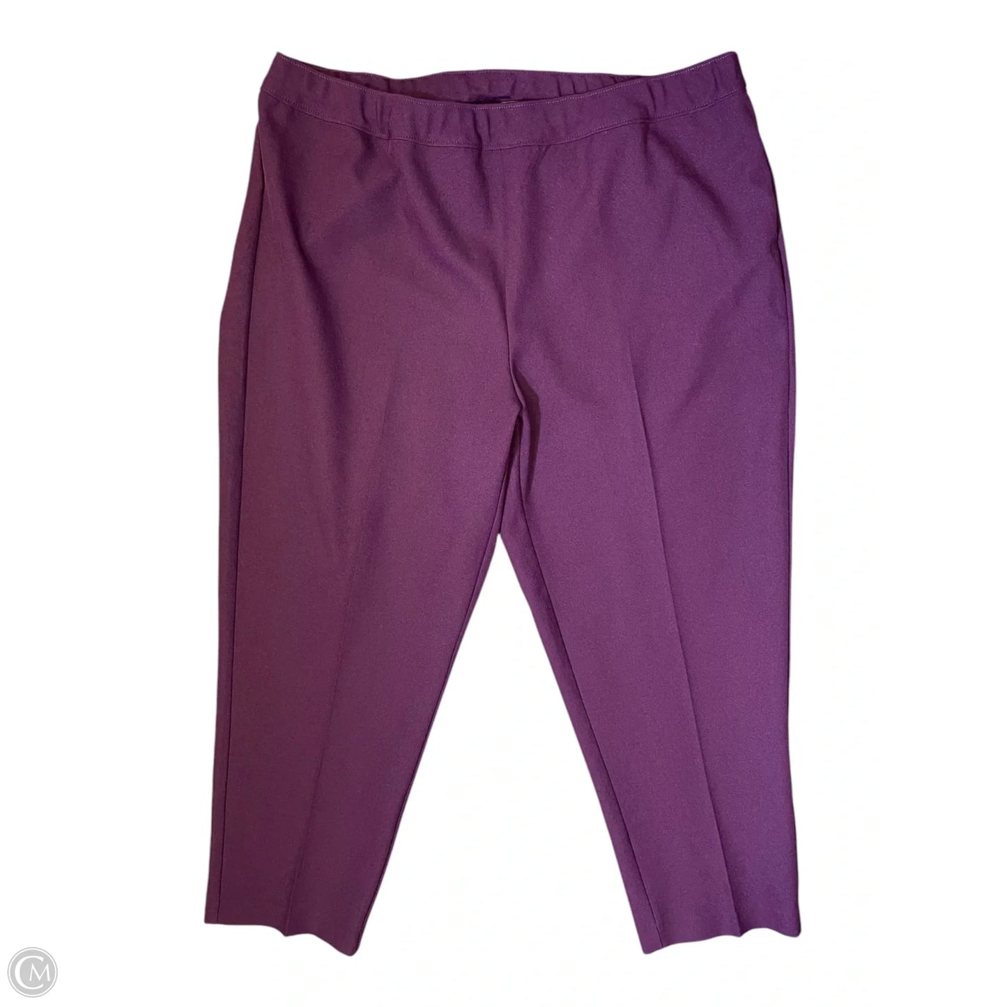 Pants Cropped By Clothes Mentor In Purple, Size: 20