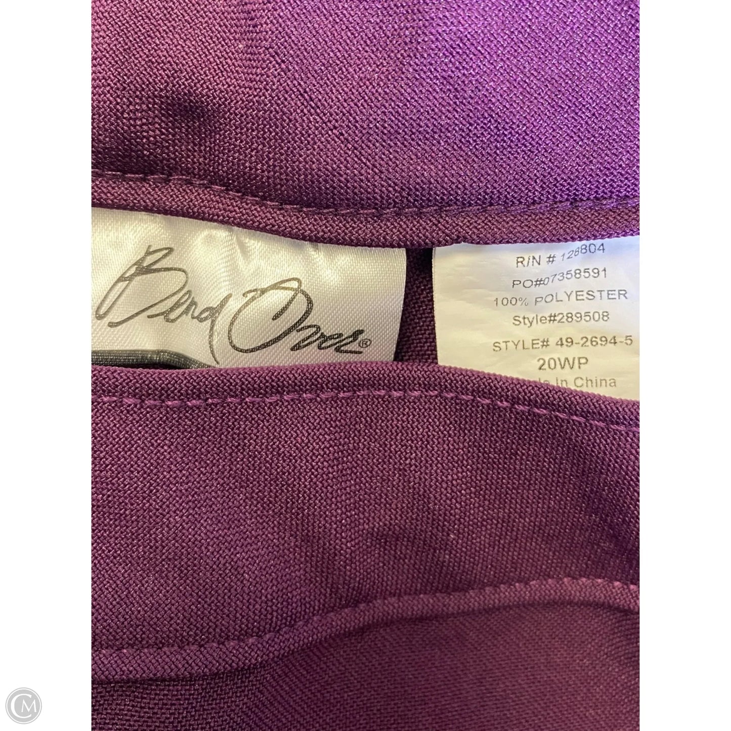 Pants Cropped By Clothes Mentor In Purple, Size: 20