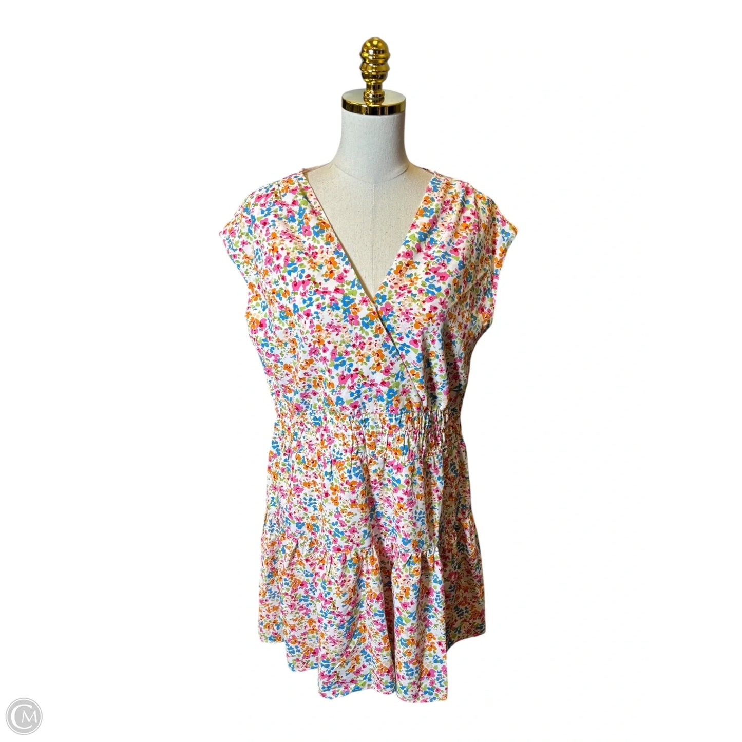 Dress Casual Short By Clothes Mentor In Floral Print, Size: L