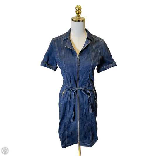 Dress Casual Short By White House Black Market In Blue Denim, Size: 8