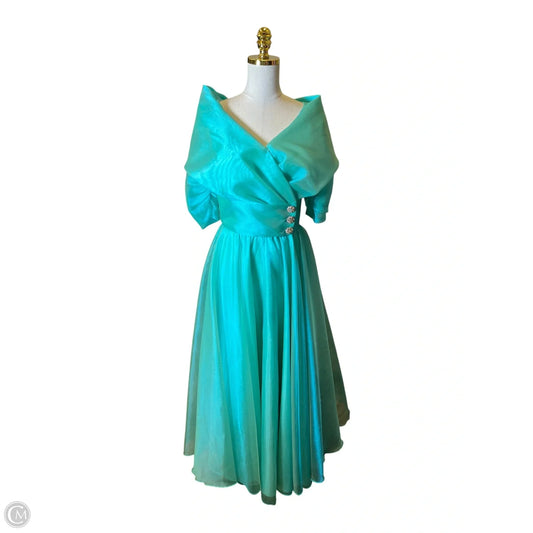 Dress Party Long By Clothes Mentor In Aqua, Size: 6