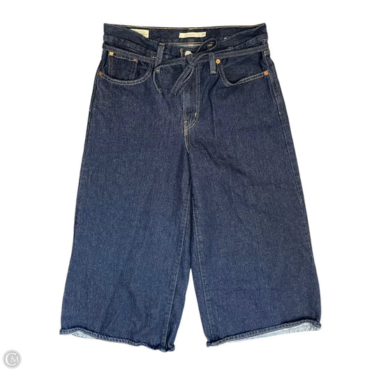 Jeans Cropped By Levis Signature In Blue Denim, Size: 6