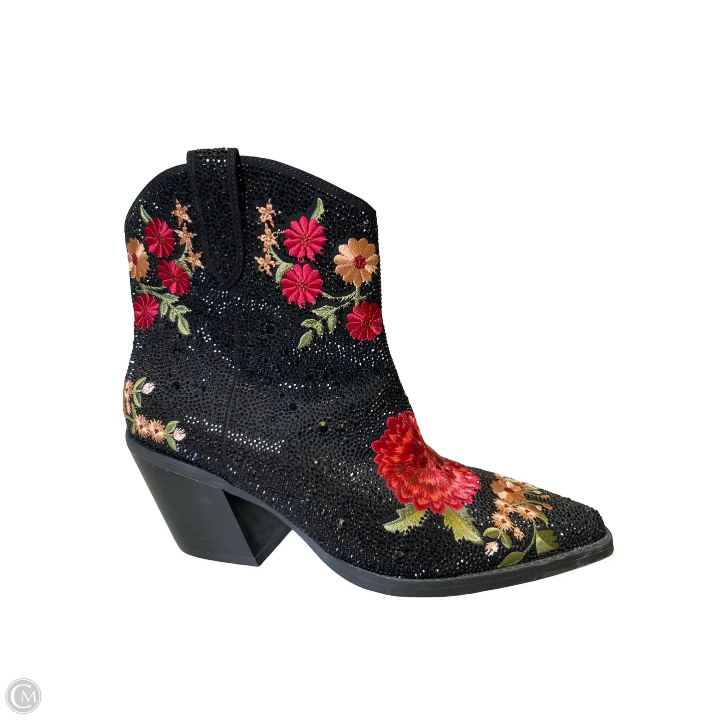 Boots Western By Inc In Floral Print, Size: 10