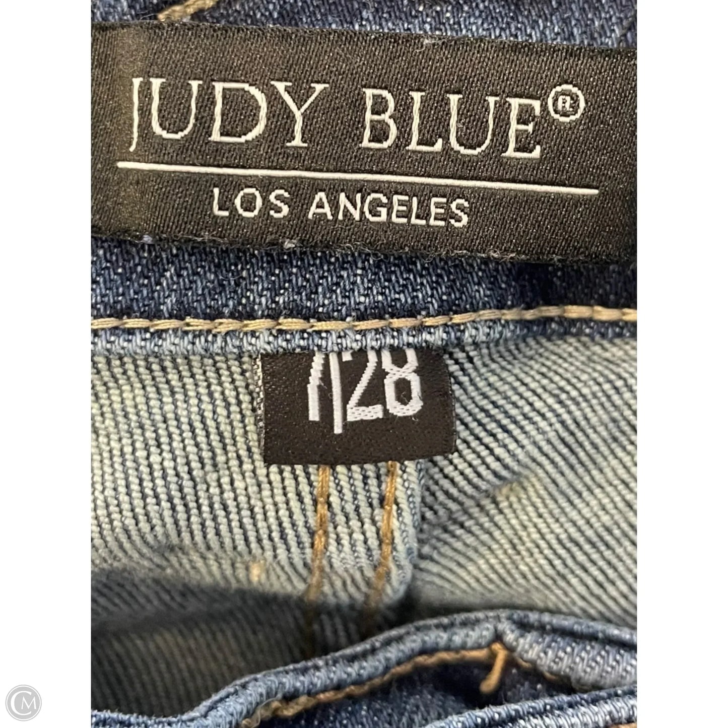 Jeans Cropped By Judy Blue In Blue Denim, Size: 6