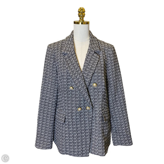 Blazer By Nanette By Nanette Lepore In Black & White, Size: 14