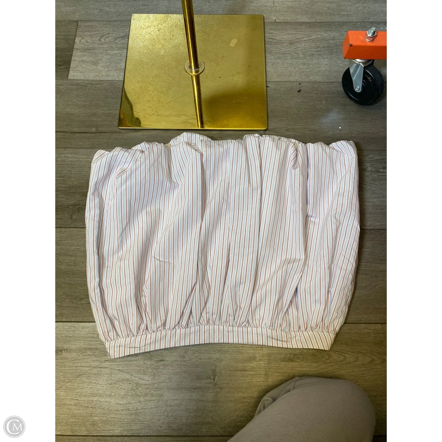 Skirt Midi By Calvin Klein In Grey & Pink, Size: 16