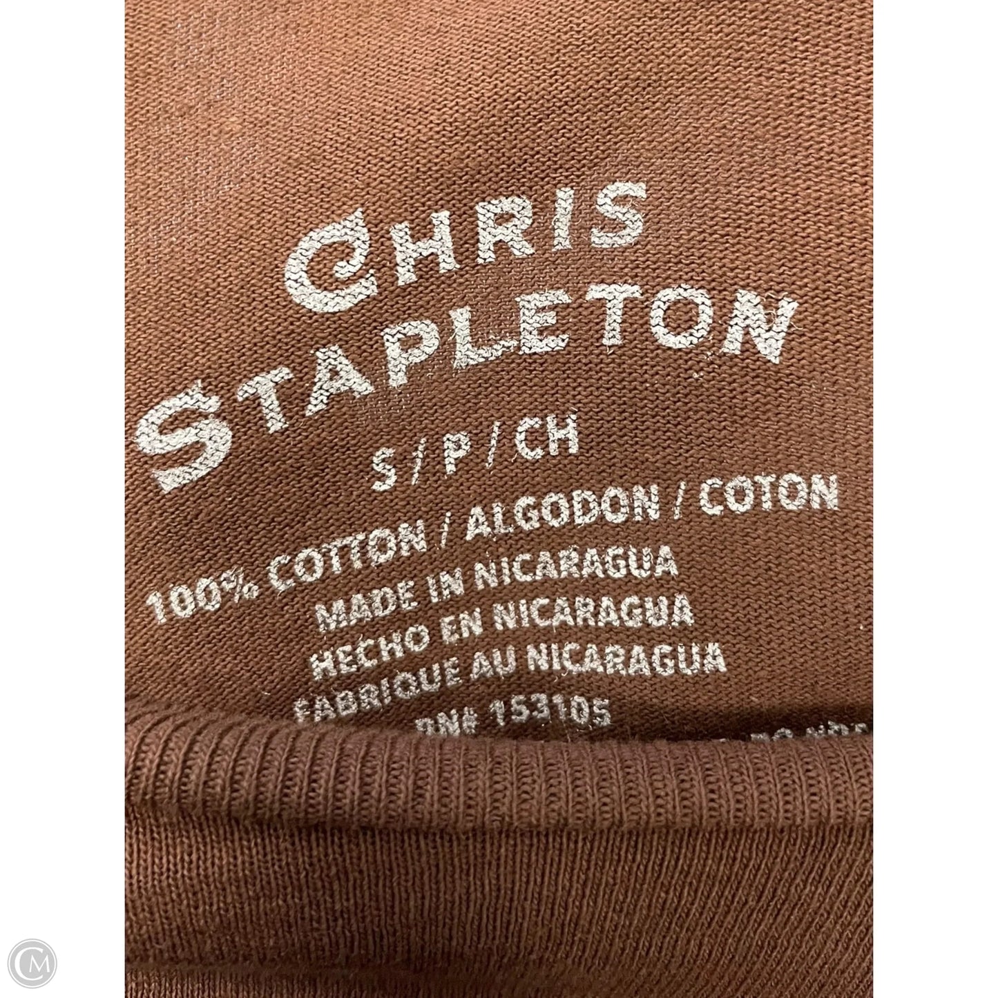 Top Short Sleeve By Clothes Mentor In Brown, Size: S
