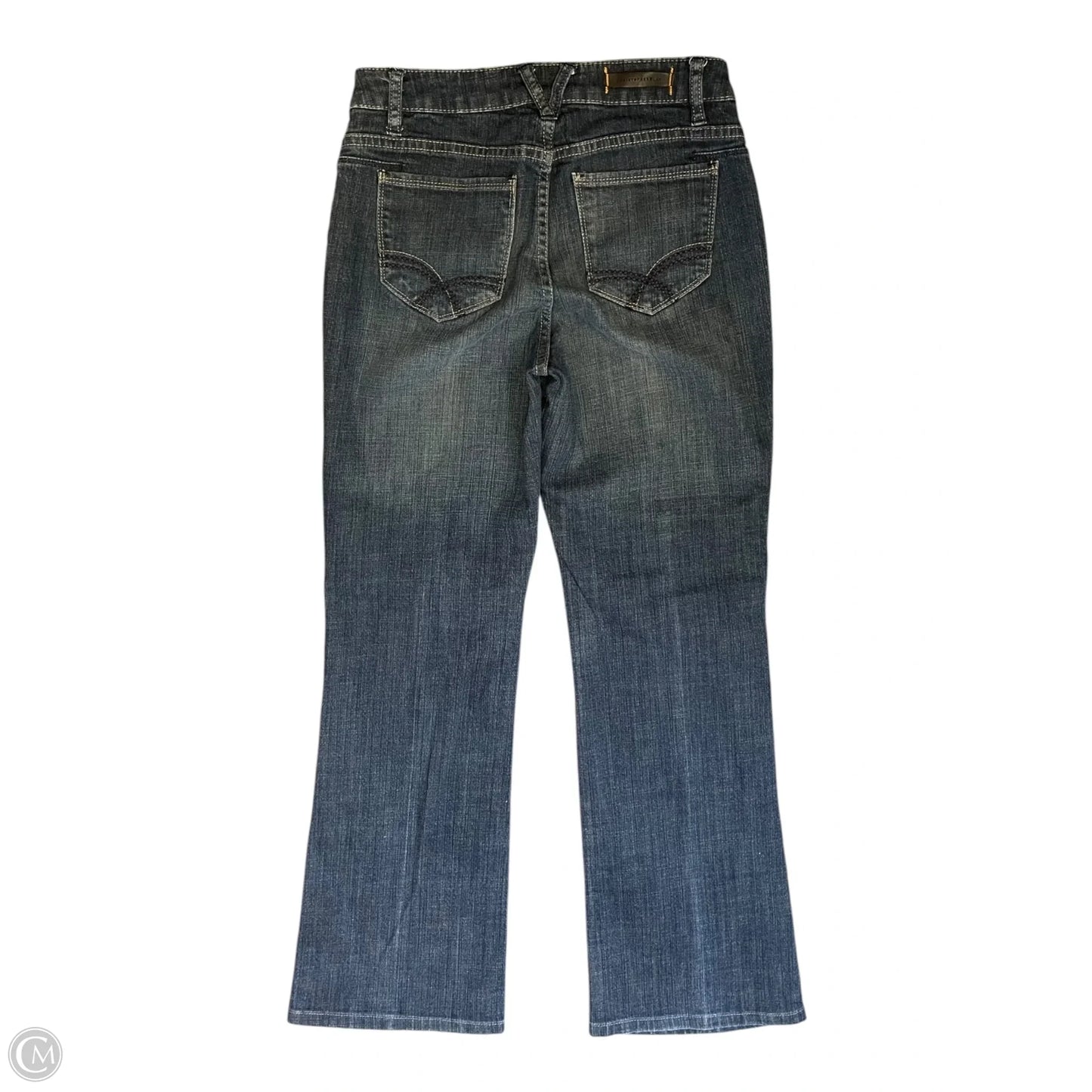 Jeans Straight By Christopher Blue In Blue Denim, Size: 4