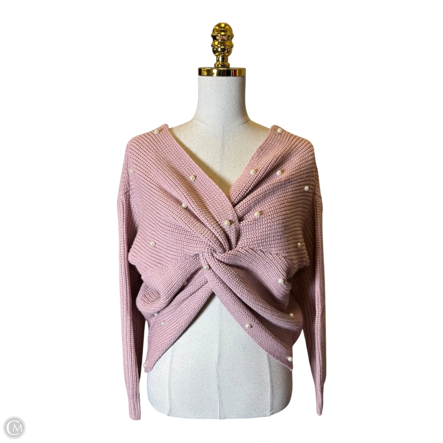 Sweater By Clothes Mentor In Pink, Size: Osfm