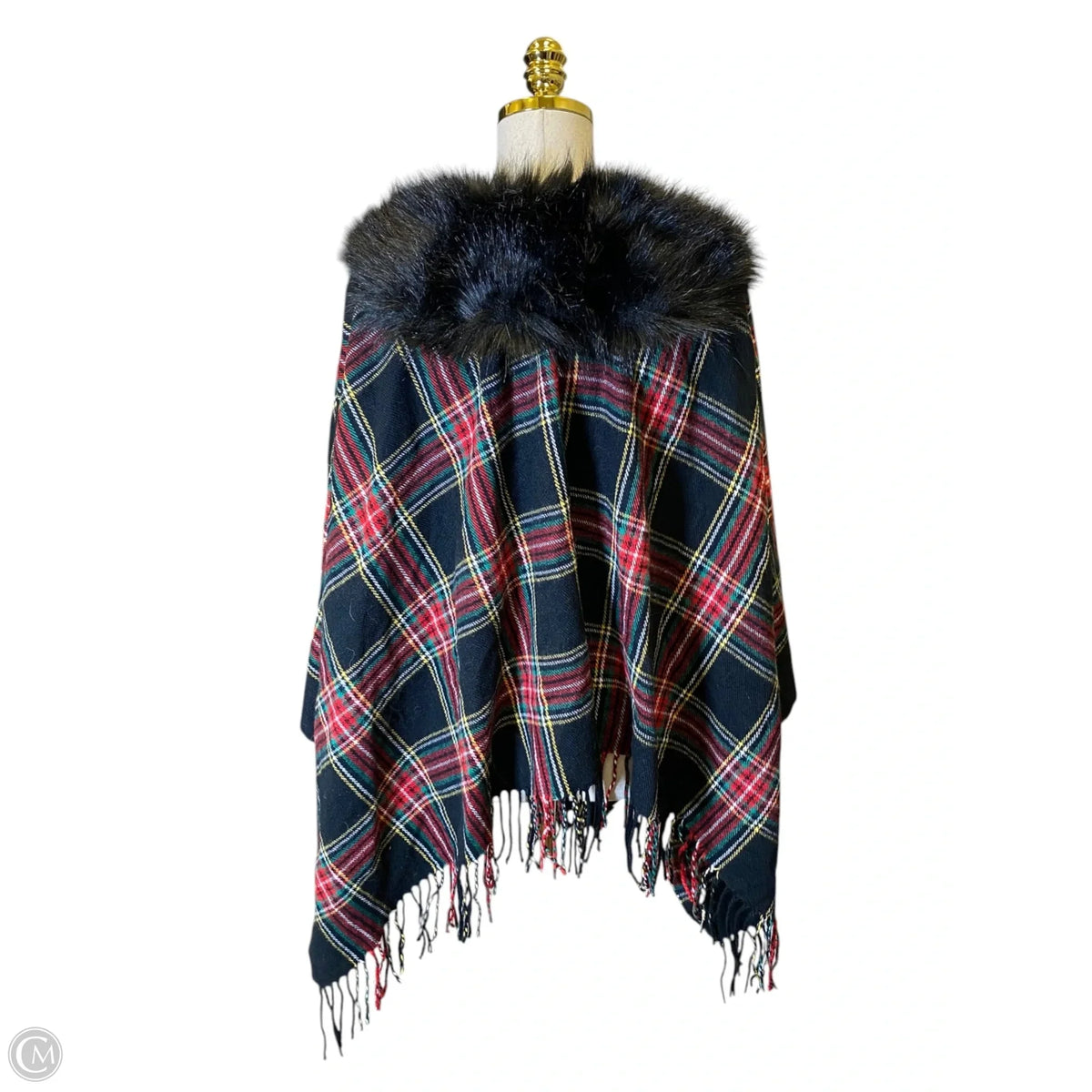 Shawl By J. Crew In Plaid Pattern, Size: Osfm