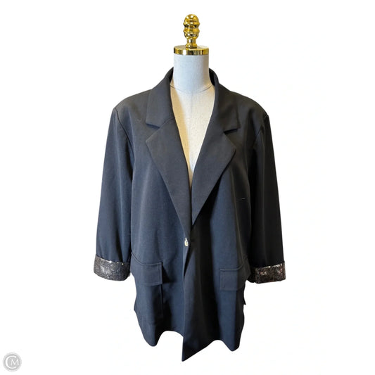 Blazer By Andree By Unit In Black, Size: 2x