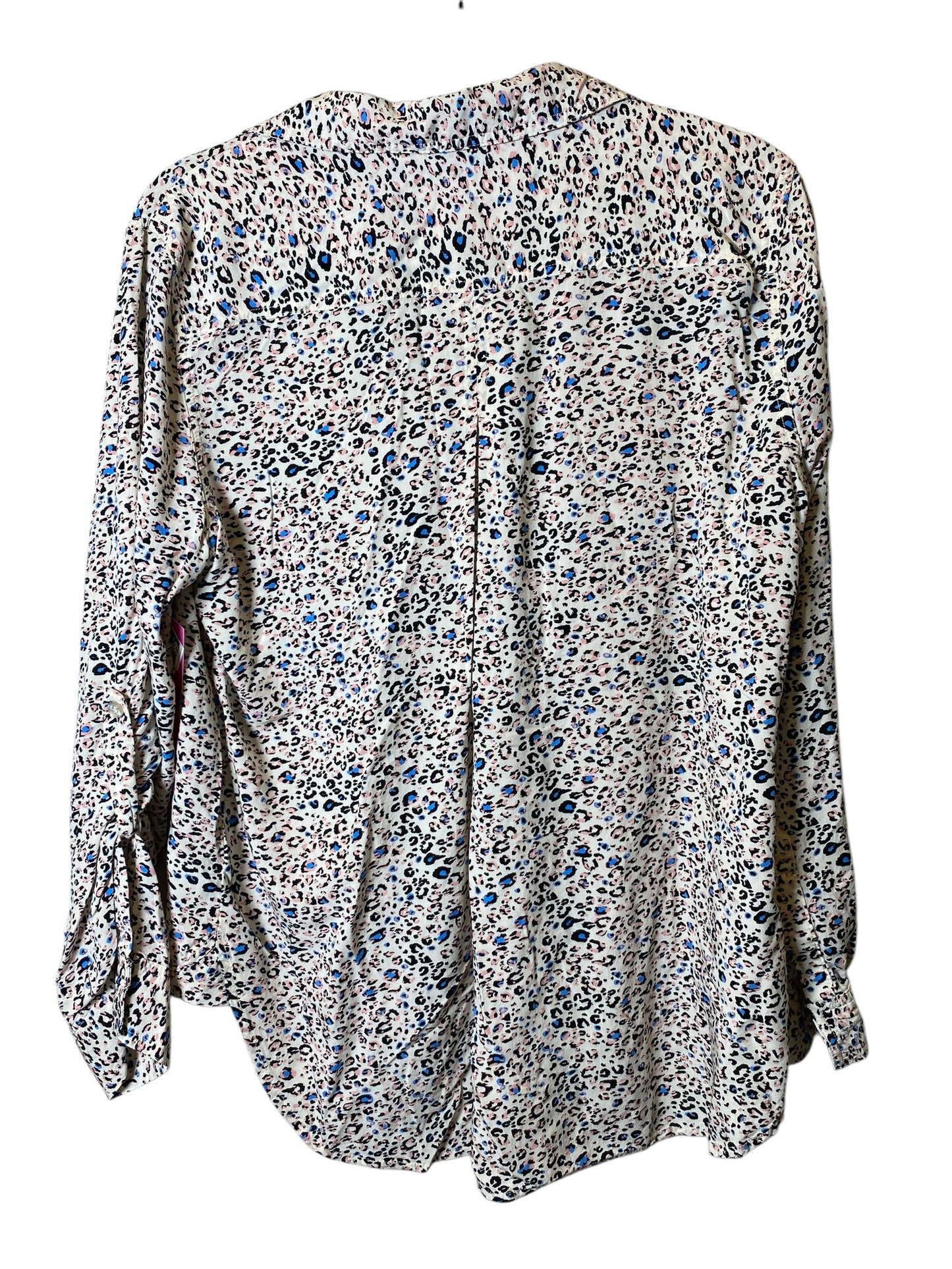 Blouse Long Sleeve By Velvet Heart In Animal Print, Size: L