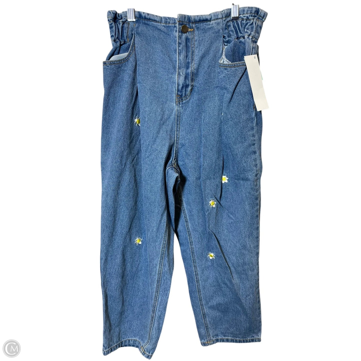 Jeans Cropped By Clothes Mentor In Blue, Size: L