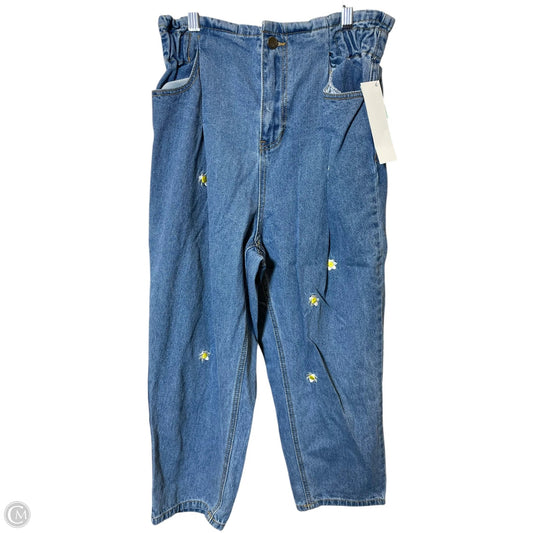 Jeans Cropped By Clothes Mentor In Blue, Size: L