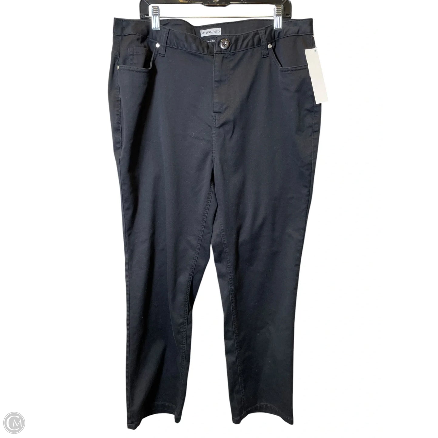 Jeans Straight By Catherines In Black, Size: 20