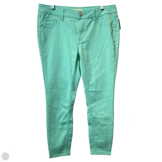 Jeans Skinny By D Jeans In Aqua, Size: 12